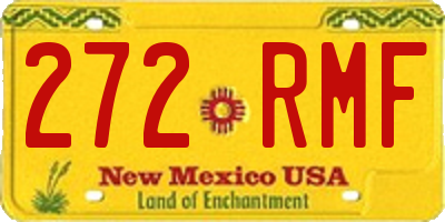 NM license plate 272RMF