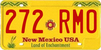 NM license plate 272RMO