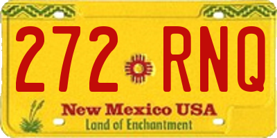 NM license plate 272RNQ