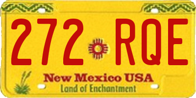 NM license plate 272RQE