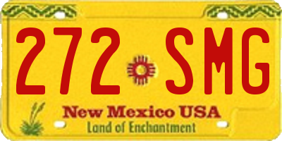NM license plate 272SMG