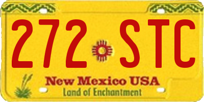 NM license plate 272STC