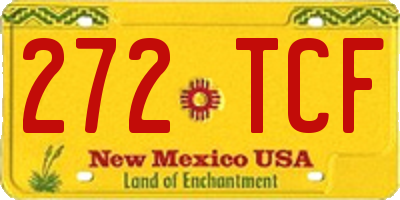 NM license plate 272TCF