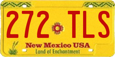 NM license plate 272TLS