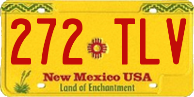 NM license plate 272TLV