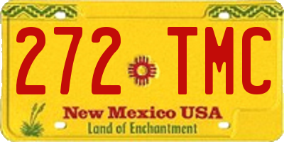 NM license plate 272TMC
