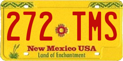 NM license plate 272TMS