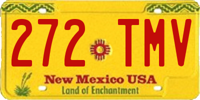 NM license plate 272TMV