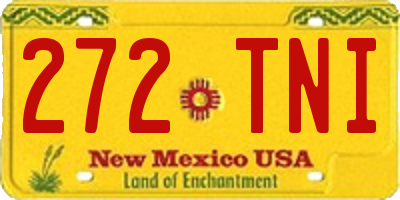 NM license plate 272TNI