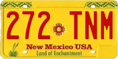 NM license plate 272TNM