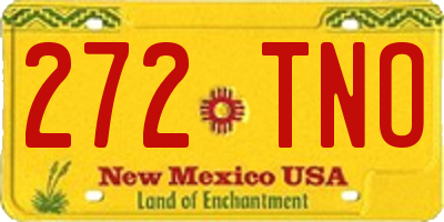 NM license plate 272TNO