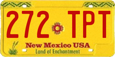 NM license plate 272TPT