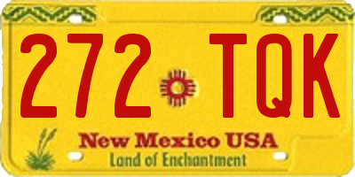 NM license plate 272TQK