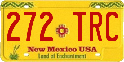NM license plate 272TRC