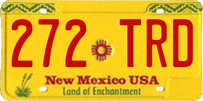 NM license plate 272TRD