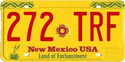 NM license plate 272TRF