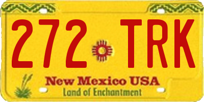 NM license plate 272TRK