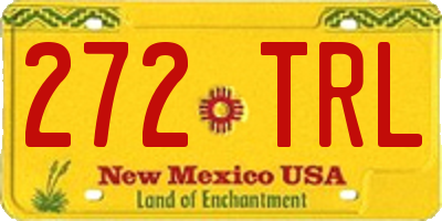 NM license plate 272TRL