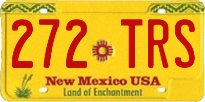 NM license plate 272TRS