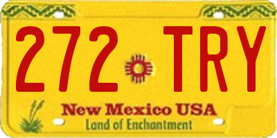 NM license plate 272TRY