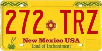 NM license plate 272TRZ