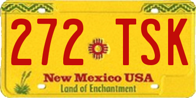 NM license plate 272TSK