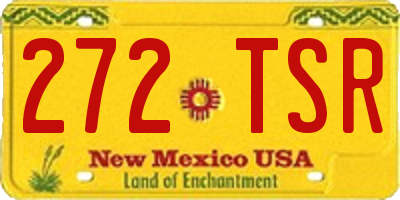 NM license plate 272TSR