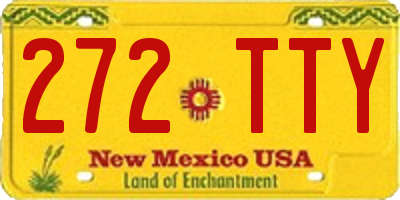 NM license plate 272TTY