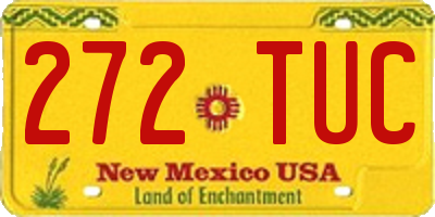 NM license plate 272TUC