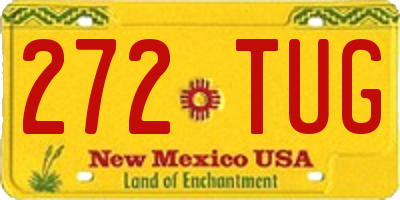 NM license plate 272TUG