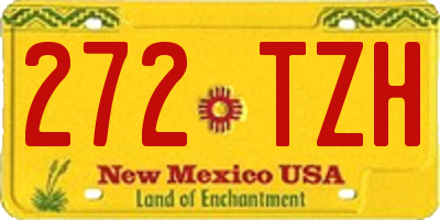 NM license plate 272TZH