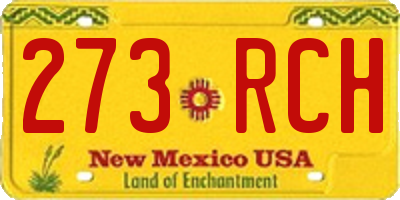 NM license plate 273RCH