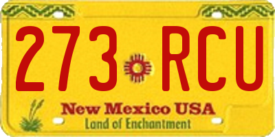 NM license plate 273RCU