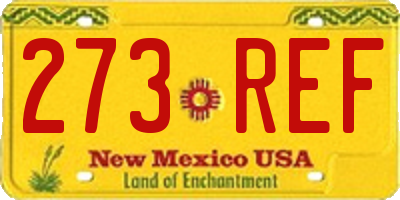 NM license plate 273REF