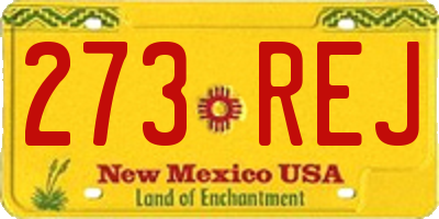 NM license plate 273REJ