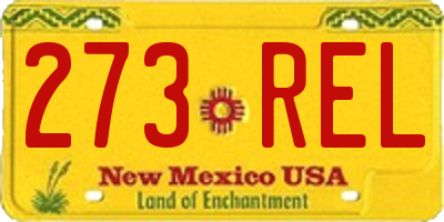 NM license plate 273REL