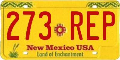 NM license plate 273REP