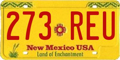 NM license plate 273REU