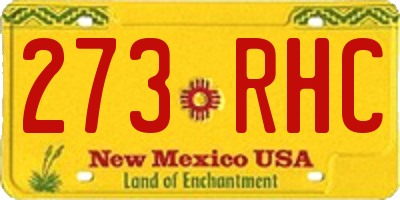 NM license plate 273RHC
