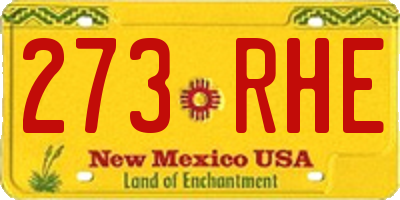 NM license plate 273RHE