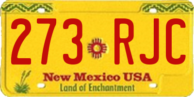 NM license plate 273RJC