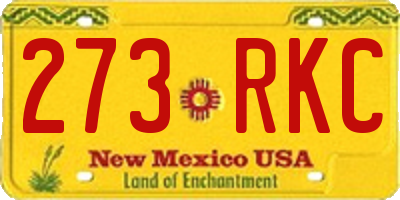 NM license plate 273RKC