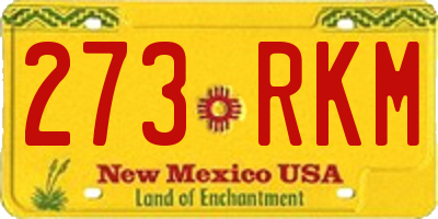 NM license plate 273RKM