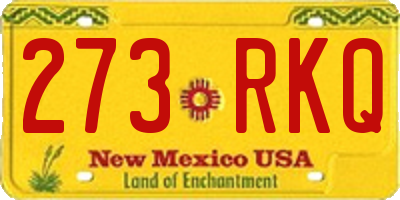NM license plate 273RKQ