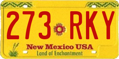 NM license plate 273RKY