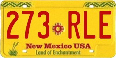 NM license plate 273RLE