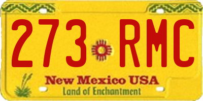 NM license plate 273RMC