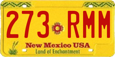 NM license plate 273RMM