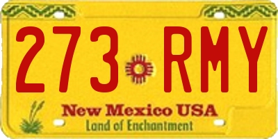 NM license plate 273RMY