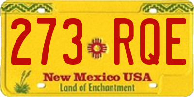 NM license plate 273RQE